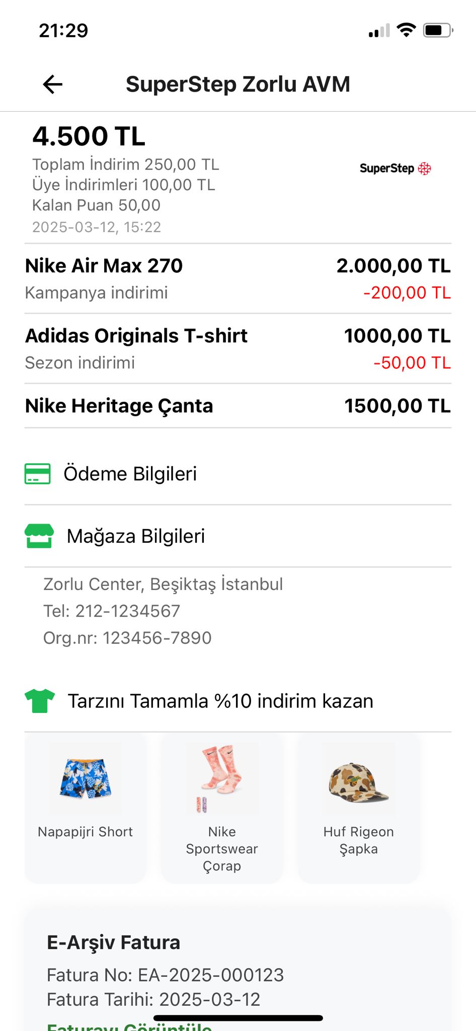 Digital receipt illustration